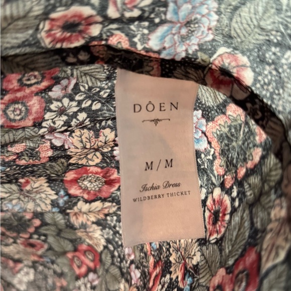 DÔEN Ischia shirred floral-print organic cotton-voile midi dress - Picture 10 of 10